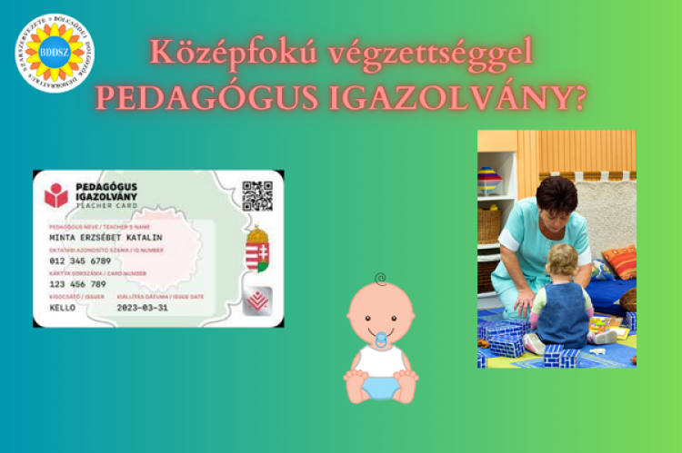 ped igazolvány középfokú végzettséggel